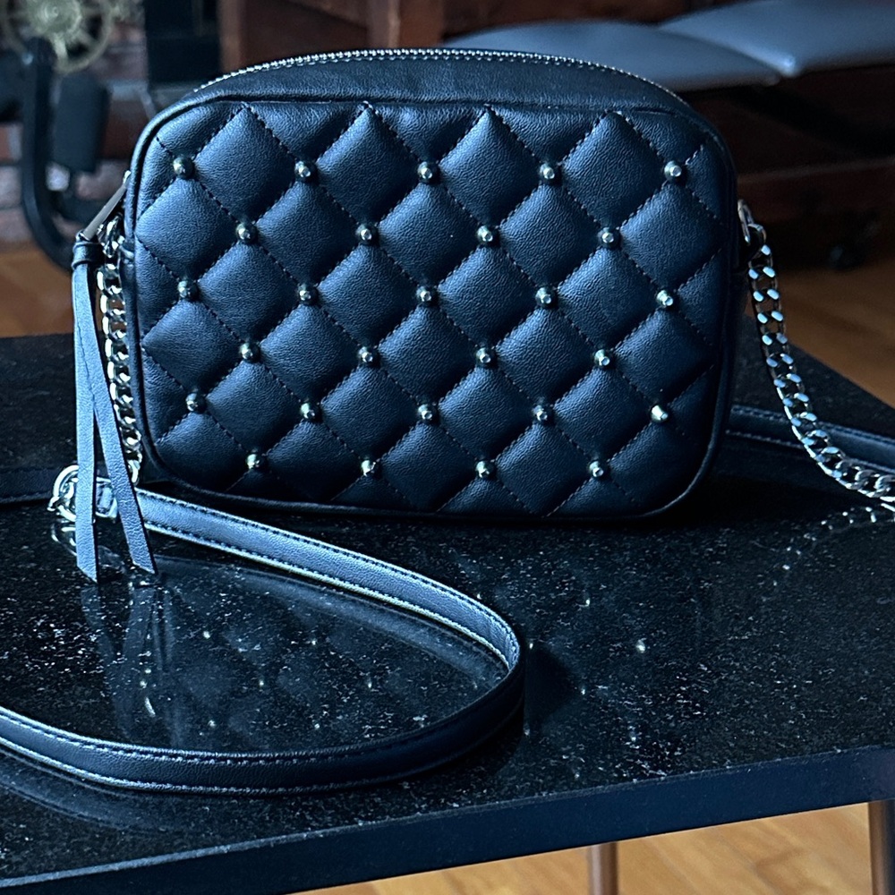 NWOT Rebecca Minkoff Quilted Stud Crossbody Bag - Black